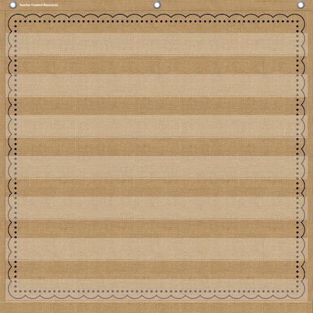 Teacher Created Resources 7-Pocket Pocket Chart, Burlap, 28" x 28" TCR20837